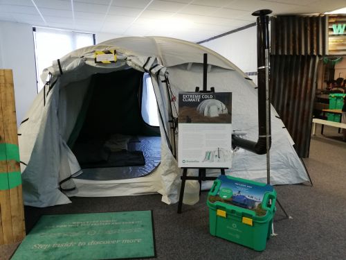 Shelterbox and tent